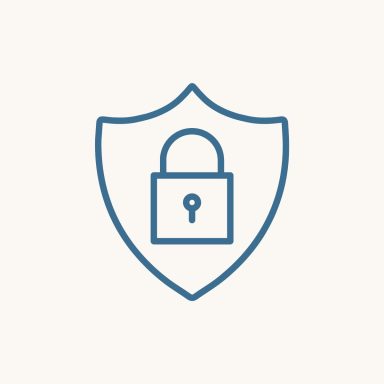 Datos seguros Icono de protección de datos